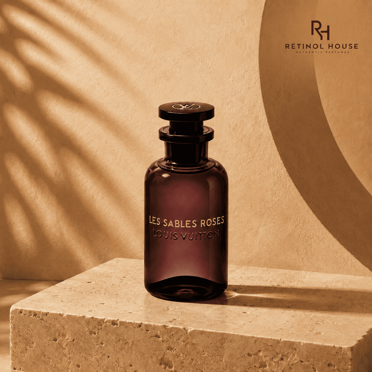 Detailed texture of high-end perfume packaging
